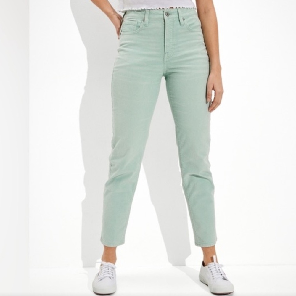 American Eagle Outfitters Mint Green Corduroy Pants